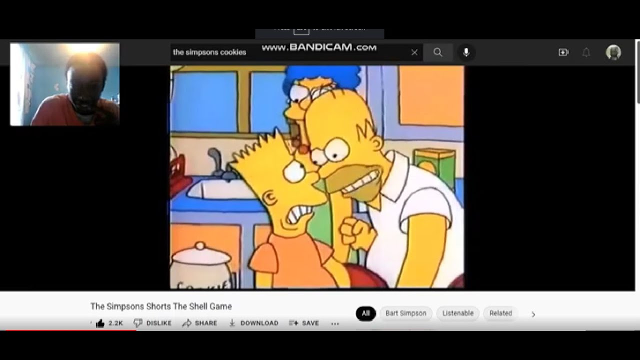 Simpsons reaction Bart wants Cookies.
