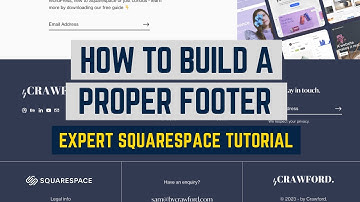 How to Build a Proper Footer on Squarespace [Live Build]