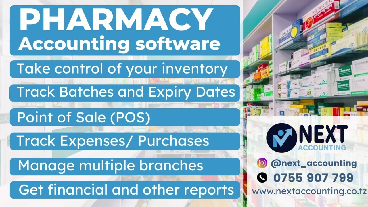 Accounting software for pharmacy - NEXTACCOUNTING