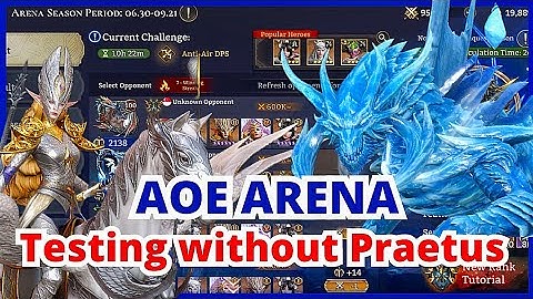 Watcher of Realms AOE Arena | Valara & Ymiret is the MVP | Testing without Praetus
