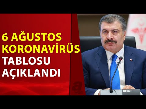 Sağlık Bakanlığı 6 Ağustos cuma kovid-19 vaka ve vefat tablosunu açıkladı! İşte detaylar...