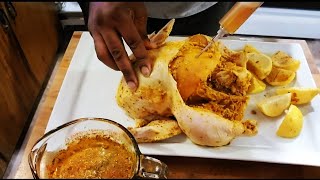 Infused Italian herb lemon butter roasted seasoned chicken | COOKING WITH MEL-MEL