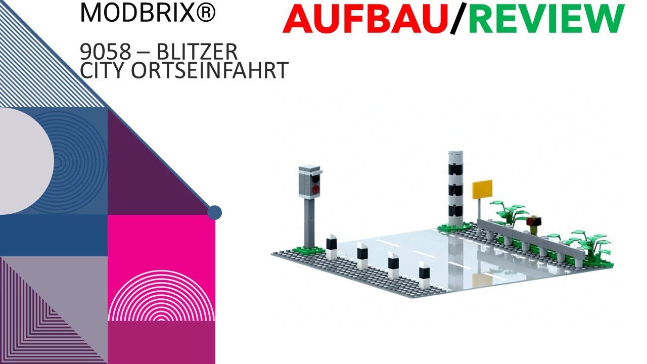 Modbrix Lego MODBRIX® - 9058 - CITY ORTSEINFAHRT BLITZER(Auf/Re) # Ben's Lego ...