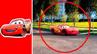 10 RAYO MCQUEEN CAPTADO EN CAMARA En La VIDA REAL