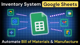 Google Sheets Bill of Material & Manufacture Template (Inventory Tutorial)