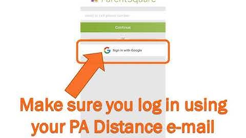 Accessing parent square via the mobile app!