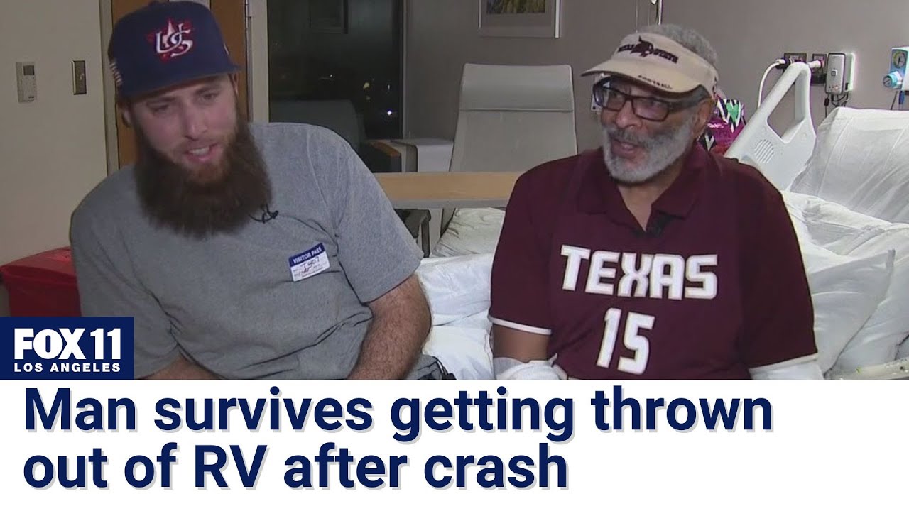 Sportscaster thrown from RV in crash reunited with good Samaritan who ...