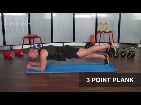 3 Point Elbow Plank - YouTube