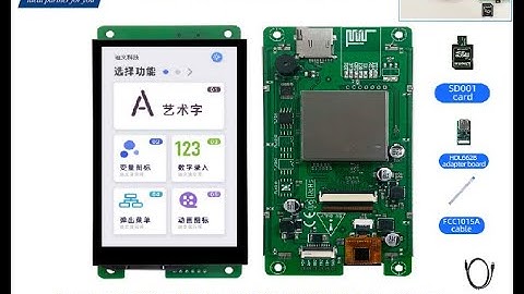 DWIN  T5L ASIC 4.3 Inch HMI LCM + Getting Started Tutorial 1 in detail