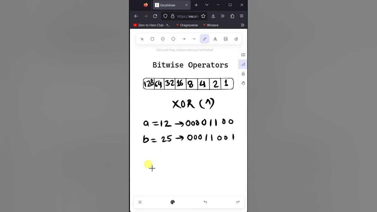  118 example of bitwise xor python tutorial praveen kumar youtube