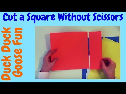 How to Cut Paper into a Perfect Square Without Scissors