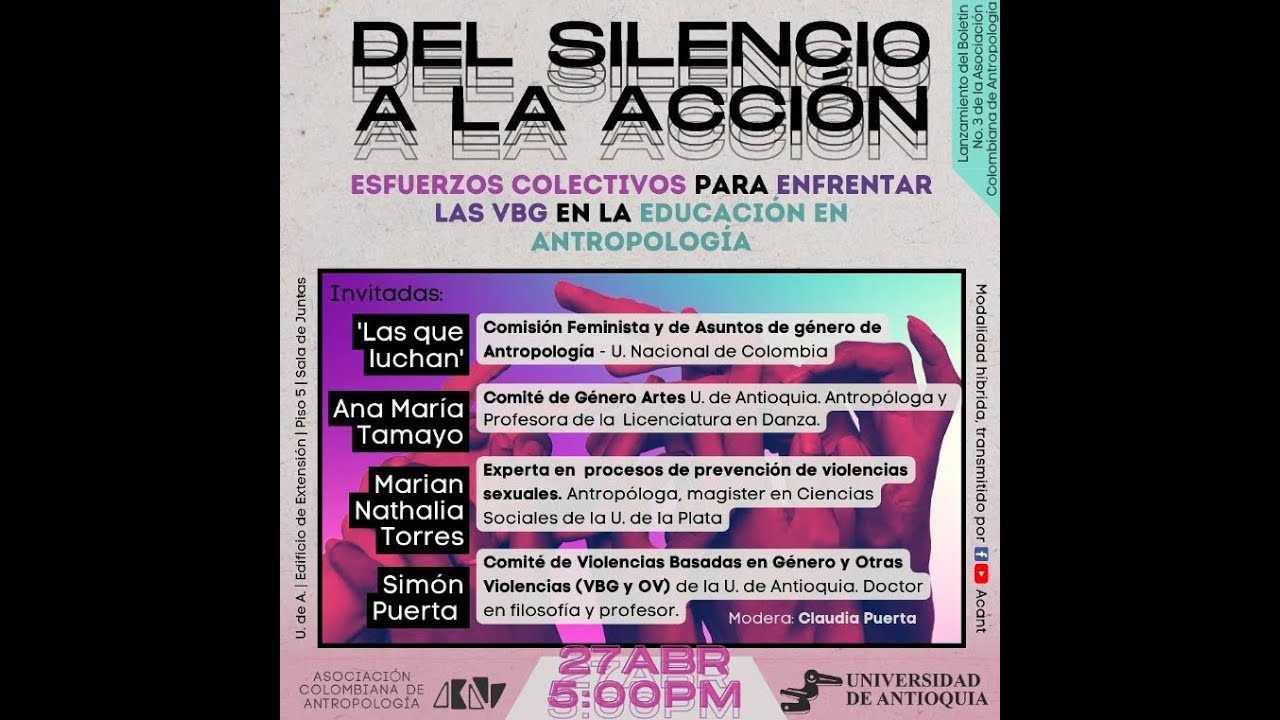 Del silencio a la acción esfuerzos colectivos para enfrentar las VBG en la educación en antropología