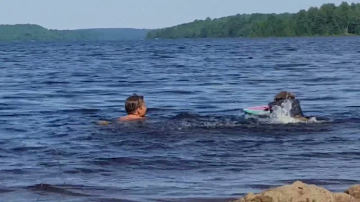 Swimming in Michigamme