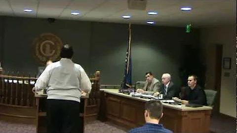 Greensburg IN. City Council meeting of 1-7-13 part...