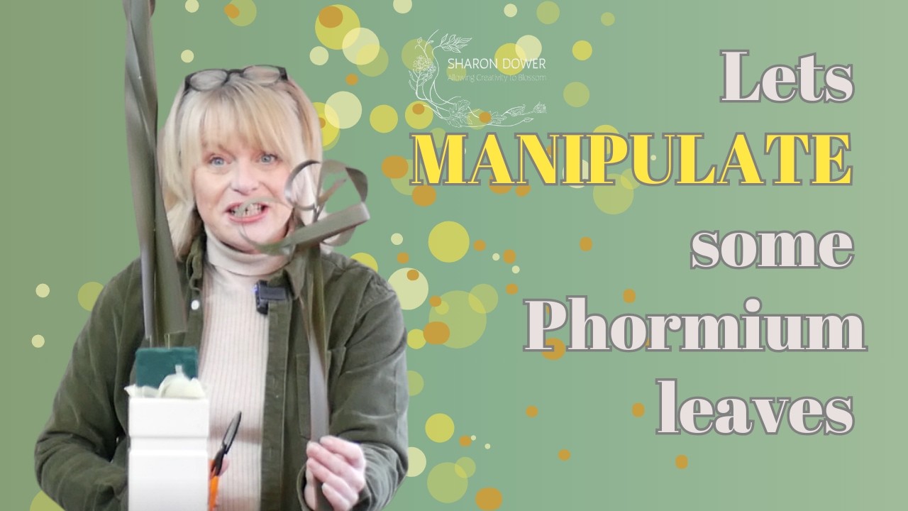 How to Make a Modern Flower Arrangement  with Manipulated Leaves