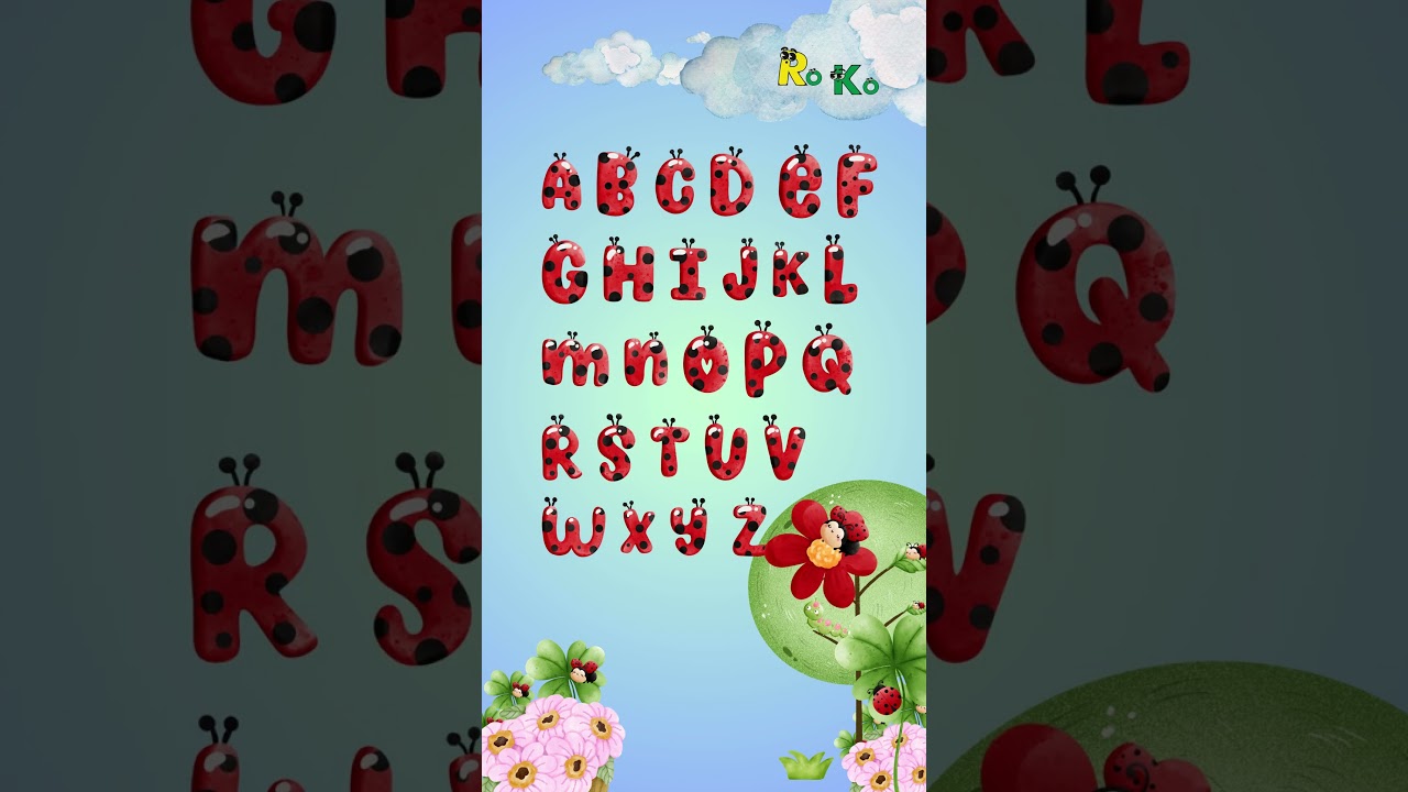 🐞ABC from E to H 🐞 Ladybug Alphabet Song: Learn ABCs with Cartoon Letters! 🐞Educational Kids Song