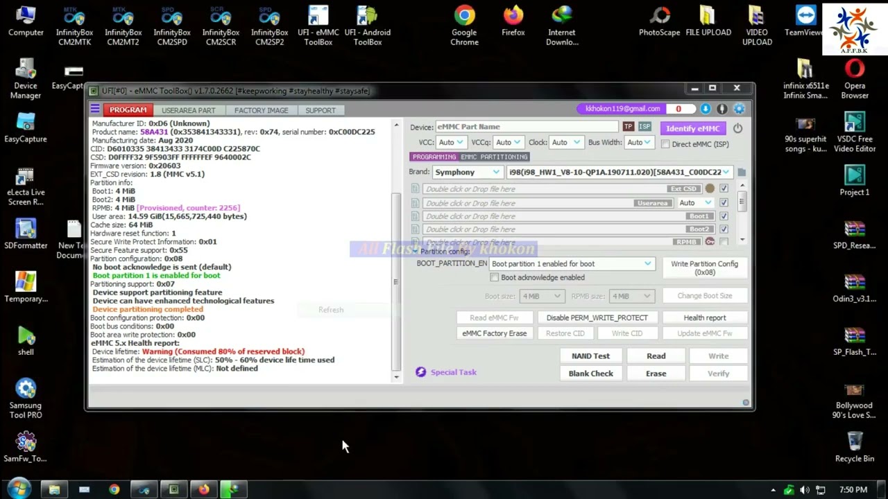 Symphony i98 dead boot repair ufi | symphony i98 hanglogo fix ufi box | world first sym i98 dead fix
