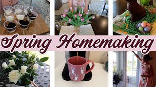 *NEW*✨GET READY FOR EASTER | FUN CENTERPIECE AND CLEANING MOTIVATION | SPRING HOMEMAKING 2025