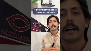 3 questions to choose the right colleges. Follow for more #collegeprep #collegeadmissions #parenting