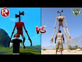 ROBLOX SIREN HEAD VS GTA 5 SIREN HEAD - WHO IS BEST?