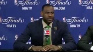 LeBron James dismisses reporter NBA FInals 2011 press conference
