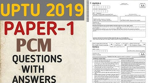 UPTU - AKTU 2025 (UPSEE) Previous Year Paper with Solution (Paper 1) ,All Sets -AA,BB,CC,DD OF (PCM)