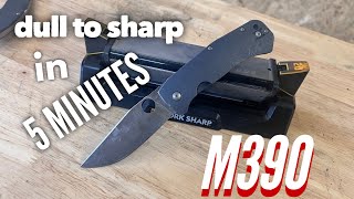 Sharpening my M390 Slysz Bowie Dull to Sharp in 5 minutes