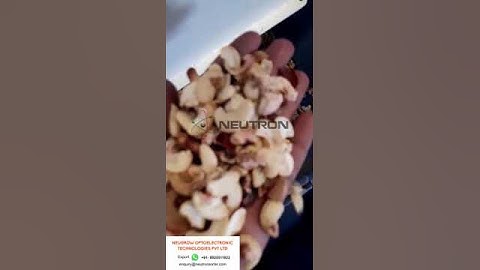 COLOR SORTER FOR CASHEW FROM NEUTRON