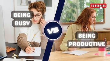 Stop Being Busy & Start Being Productive