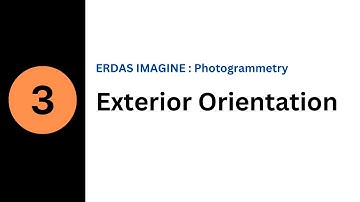 3. How to perform Exterior Orientation of Stereopair in ERDAS Imagine