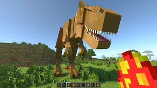 Jurassic World Fallen Kingdom Mod Addon MCPE in Minecraft Bedrock