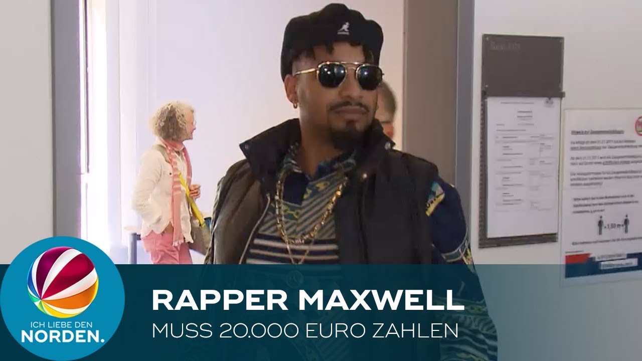 Drogen und Waffen: Rapper Maxwell muss 20.000 Euro Strafe zahlen