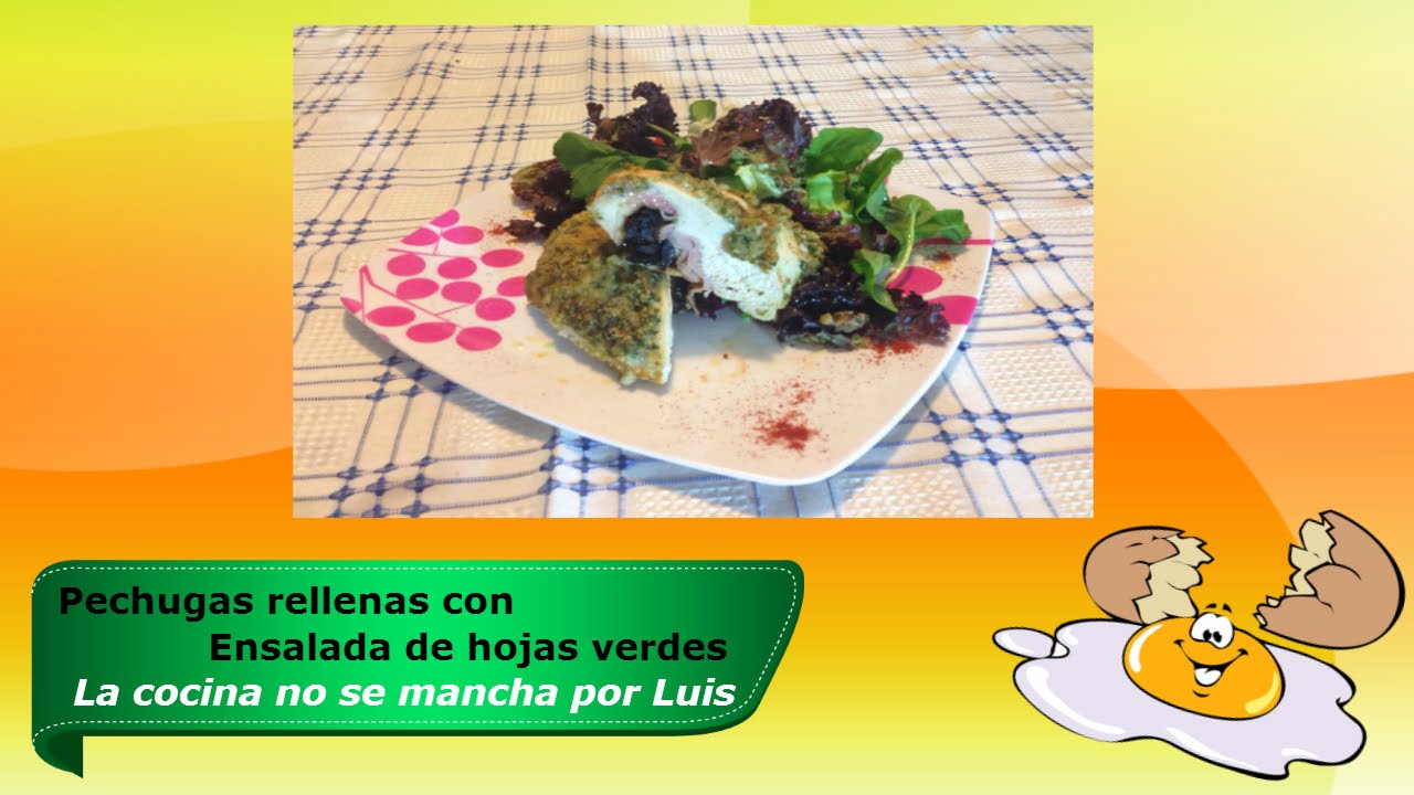 Pechugas rellenas con hojas verdes - La cocina no se mancha por Luis ingredientes da cerveja