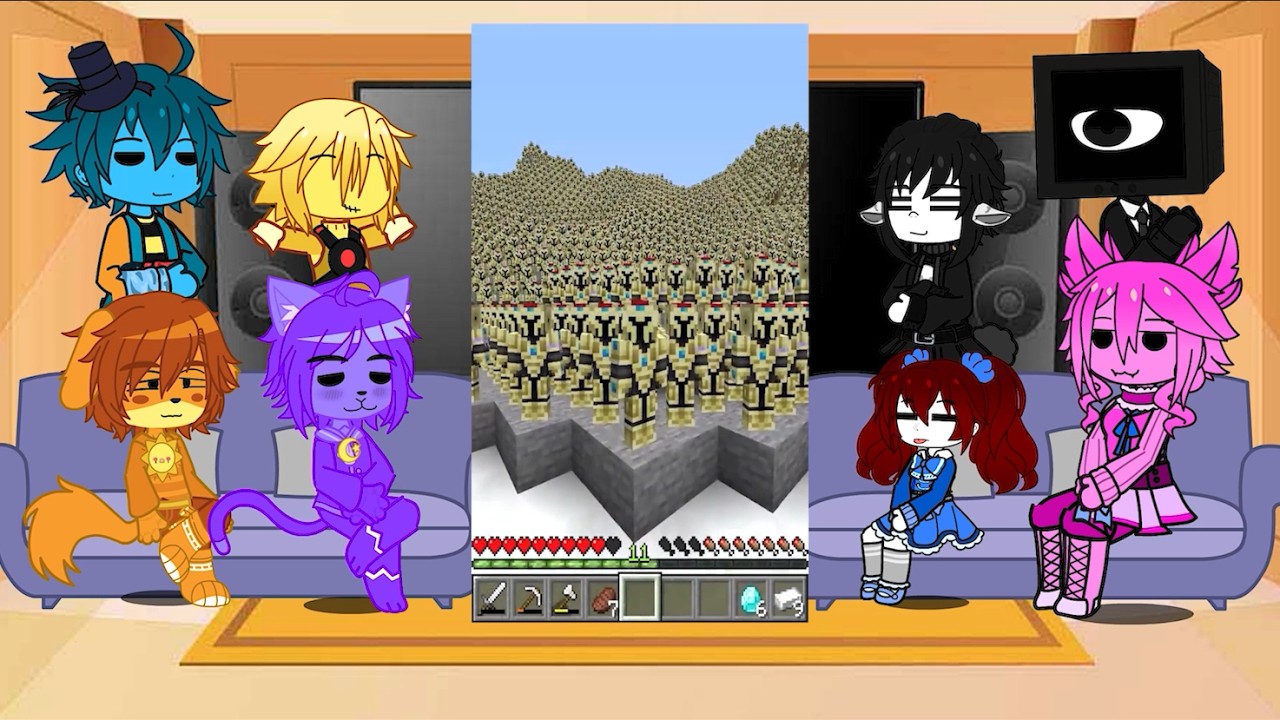 𝑷𝒐𝒑𝒑𝒚 𝑷𝒍𝒂𝒚𝒕𝒊𝒎𝒆🤡 react to AJTHEBOLD || Gacha reacts to Minecraft + HamoodeG 👹