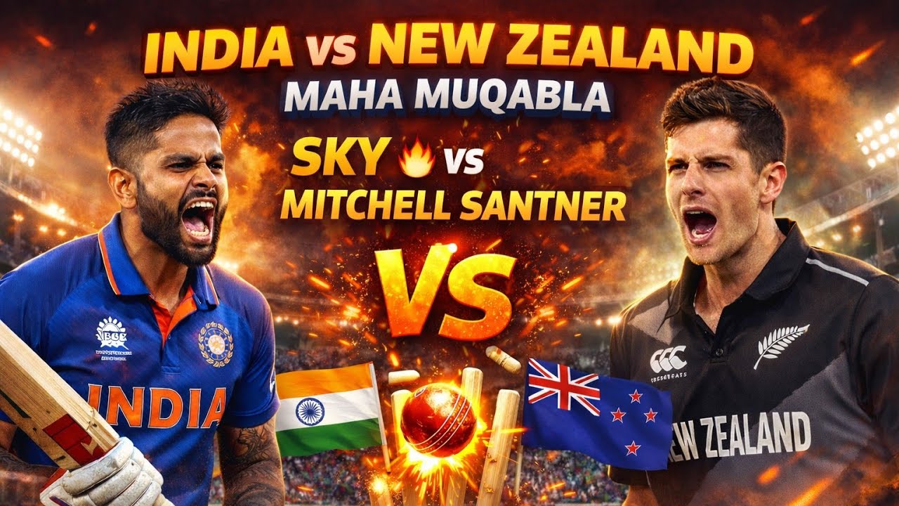 India vs New Zealand | SKY vs Mitchell Santner | Maha Muqabla 🔥T20 cricket