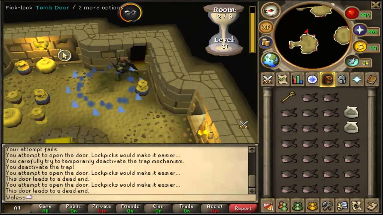 Runescape Pyramid Plunder Guide 2012 - 240k Exp/Hour - YouTube