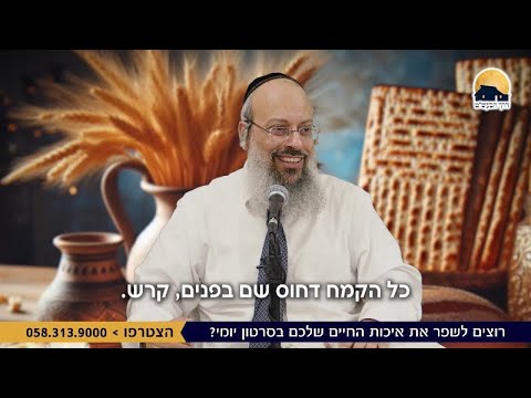 שביעי של פסח | ההבדל בין חמץ למצה | חיים של ריקנות ᴴᴰ