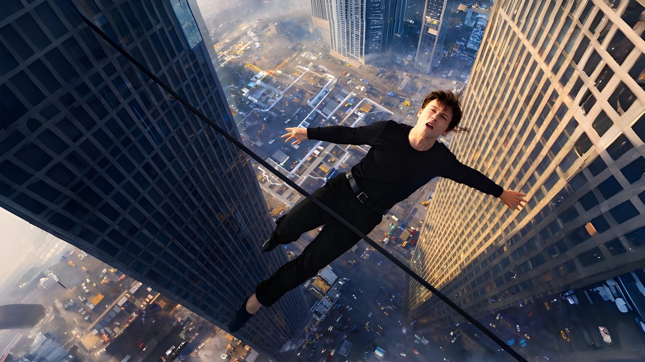 500 Feet Upar Maut Ke Saath Chal Raha Tha Ye Aadmi || The Walk (2015) movie explanation