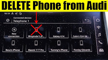 How to DELETE Phone from Audi