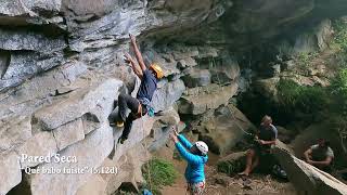 "Qué babo fuiste" (5.12d) en Pared Seca, Cochamó