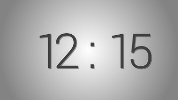 12 Minutes 15 seconds countdown Timer - Beep at the end | Simple Timer (twelve min fifteen sec)