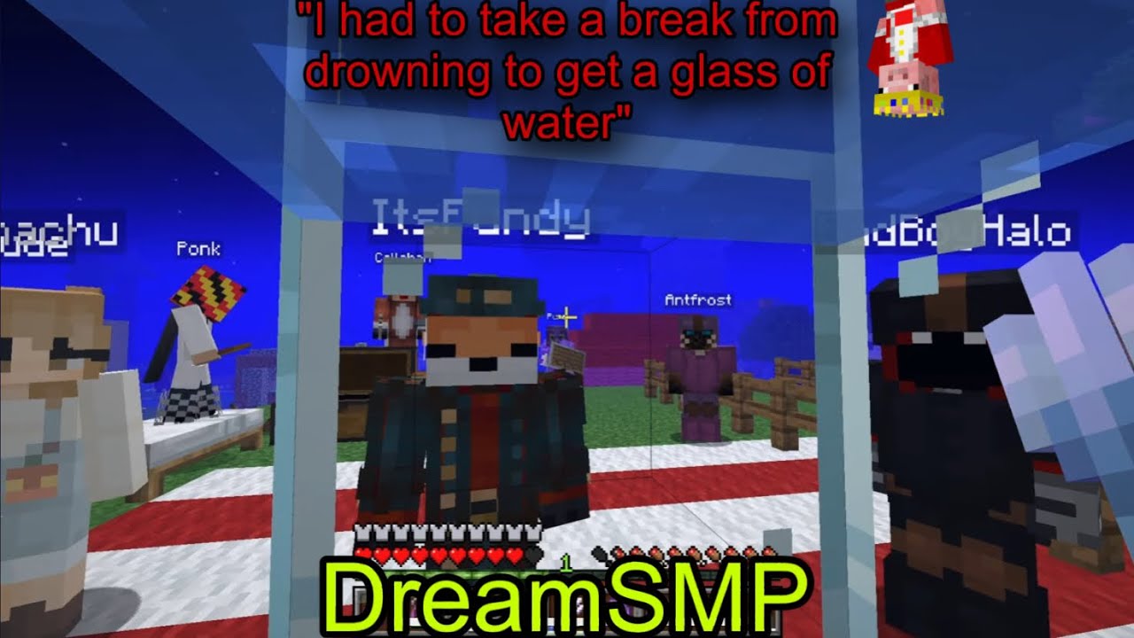 Technoblade: «Мне пришлось оторваться от утопления, чтобы выпить стакан воды».