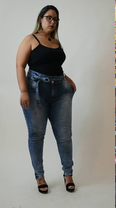 Calça Jeans Credencial Plus Size Clochard Thiessa Azul