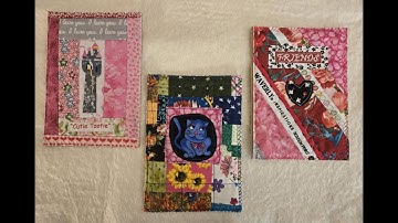 Scrap Fabric Greeting Cards - With BONUS footage making a Valentine Card