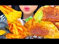 Asmr crispy chicken taco  cheesy nacho fries mukbang fast food taco bell eating sounds asmr phan