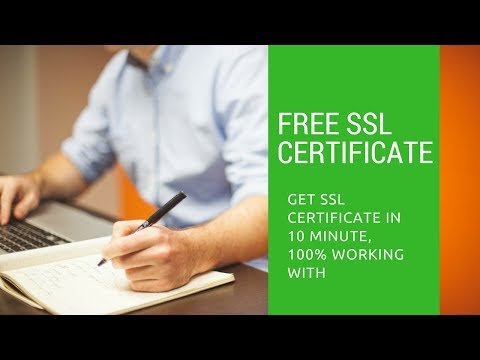 How to install free ssl certificate