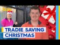 Tradie helping families assemble Christmas presents | Today Show Australia