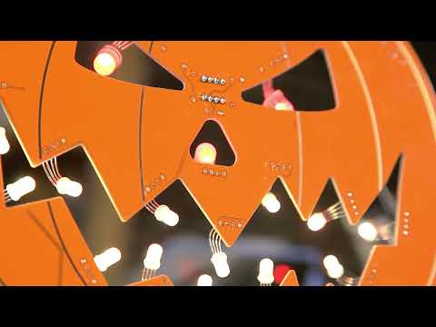 pumpkin Orange Geometric Pumpkin w/Lid - Perfect for the fall season