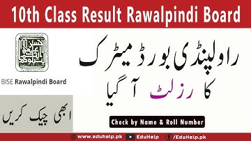 Result of 10th class 2023 Rawalpindi board by  roll number check online