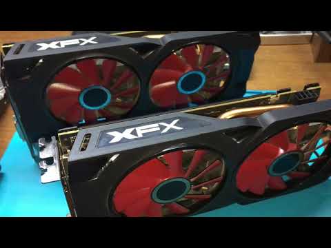 Ремонт rx570 +rx570 после майнинга,используем tserver amd